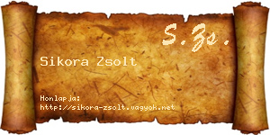 Sikora Zsolt névjegykártya