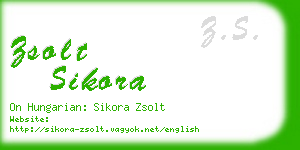 zsolt sikora business card